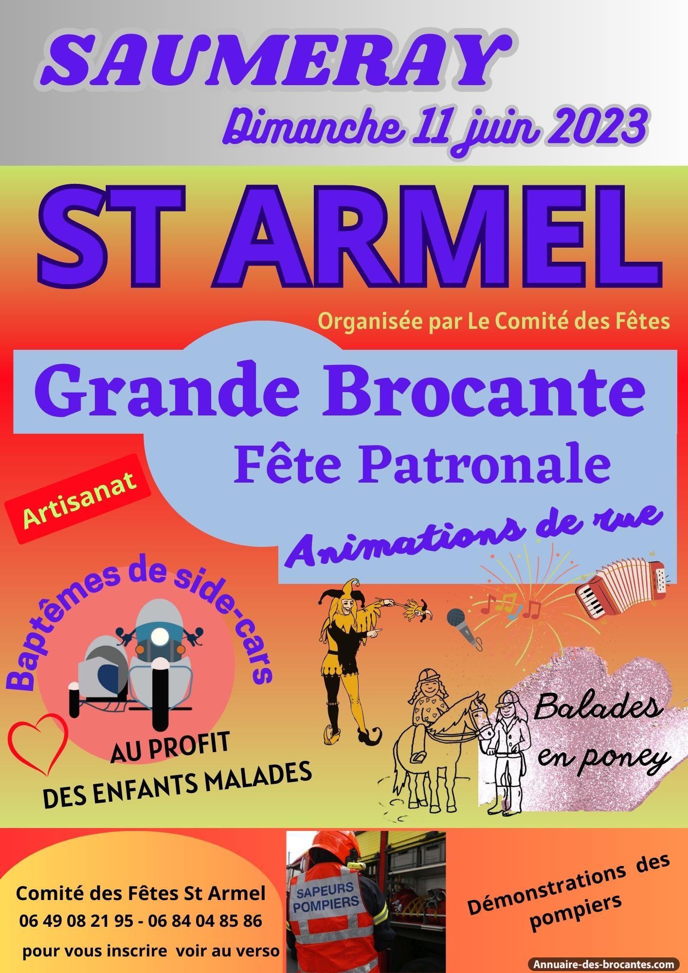 Affiche de Brocante à Saumeray