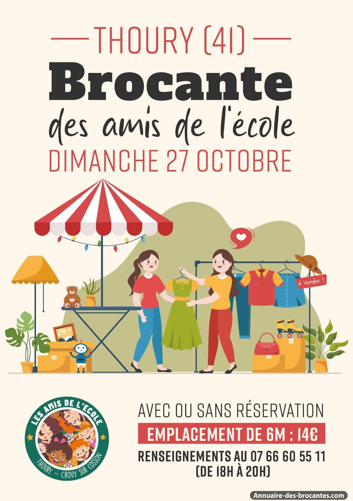 Affiche de Brocante à Thoury
