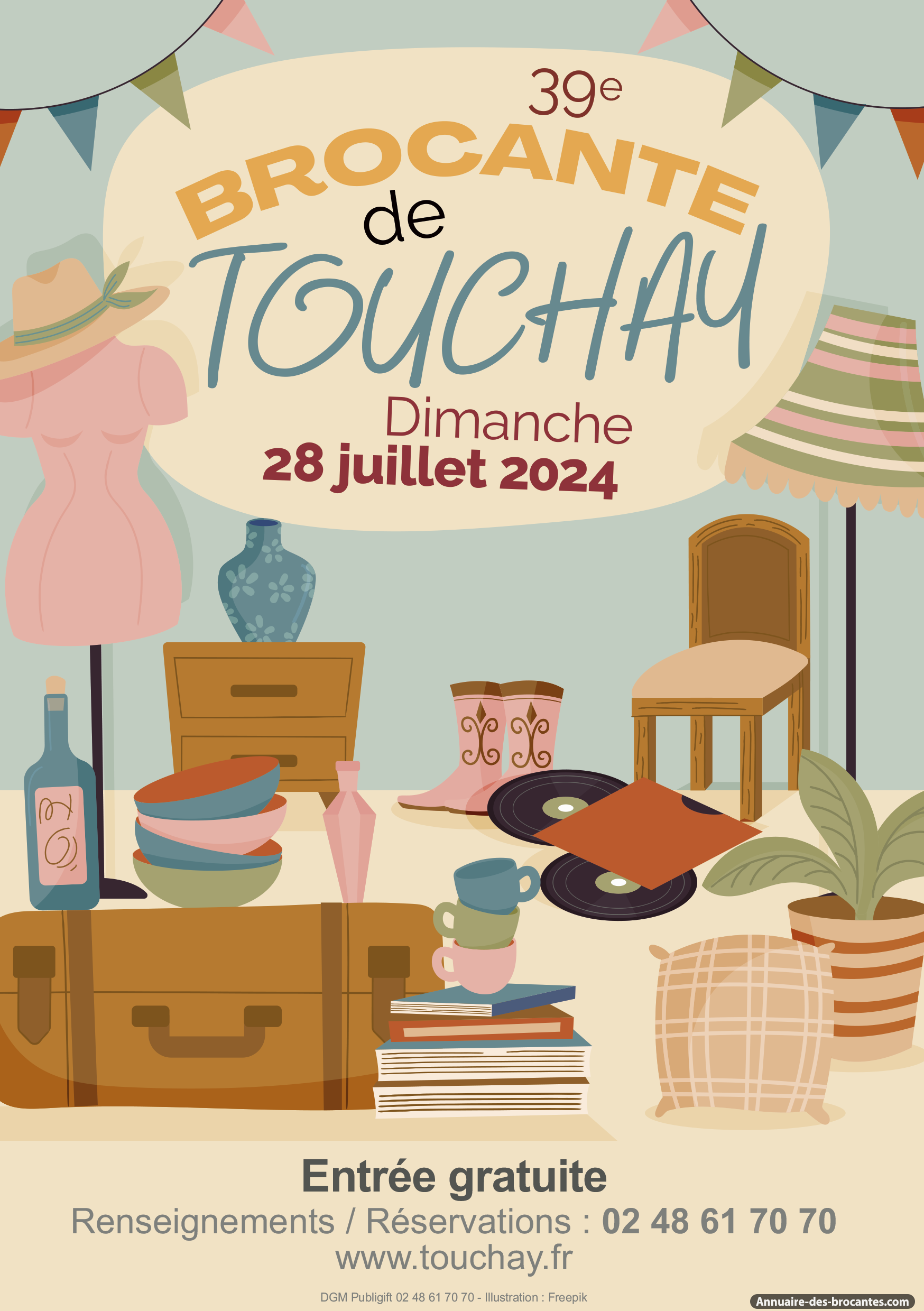 Affiche de Brocante à Touchay