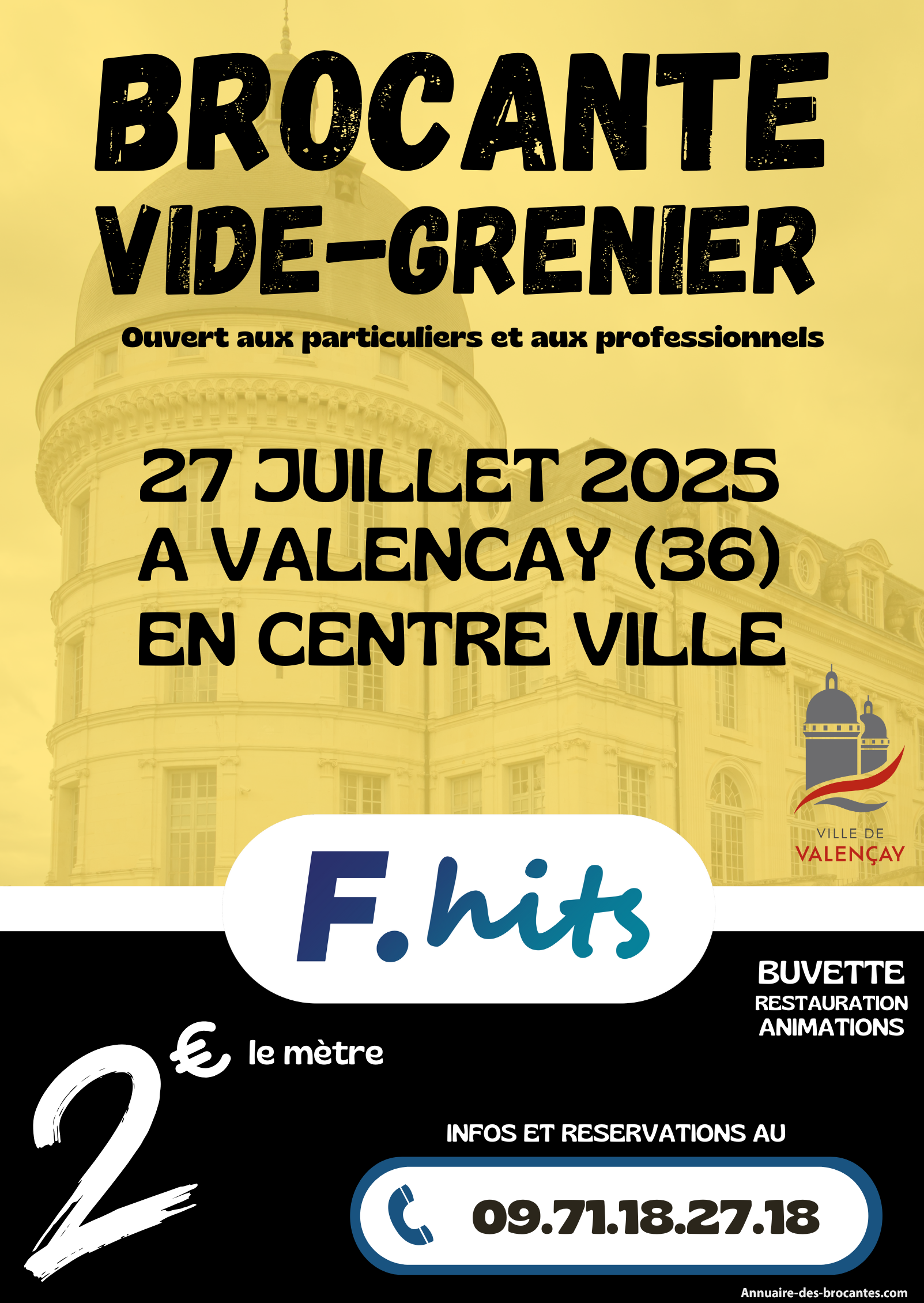 Affiche de Brocante à Valençay
