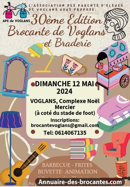 Affiche de Brocante à Voglans