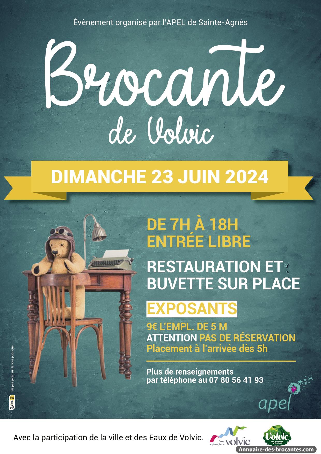 Affiche de Brocante à Volvic