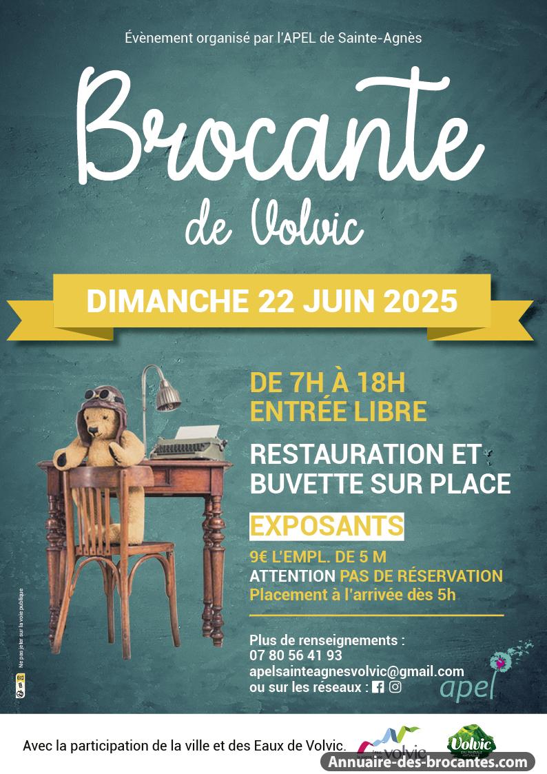 Affiche de Brocante à Volvic
