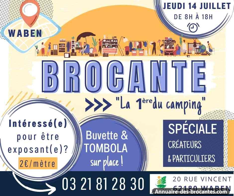 Affiche de Brocante à Waben