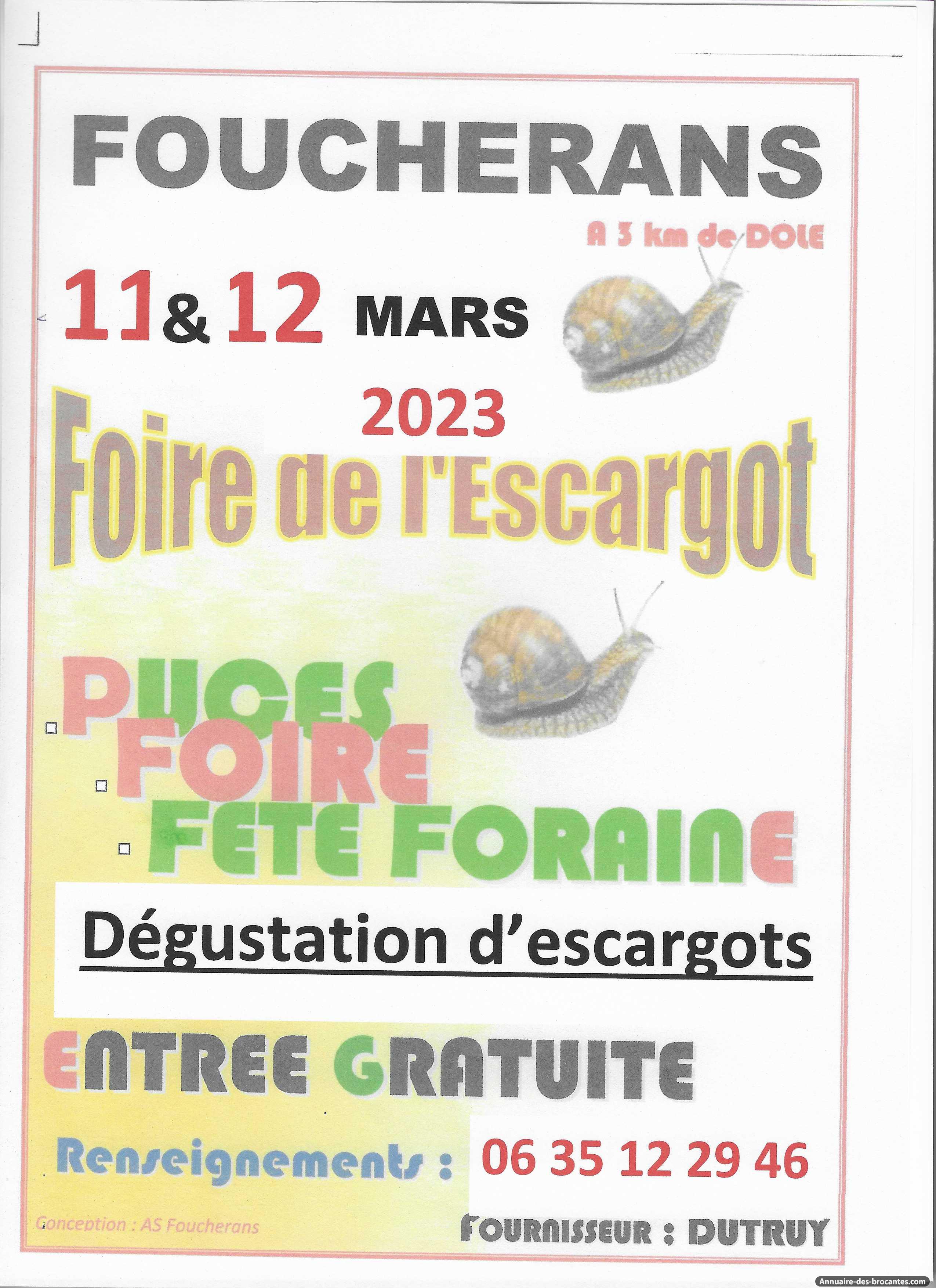 Affiche de Foire à Foucherans