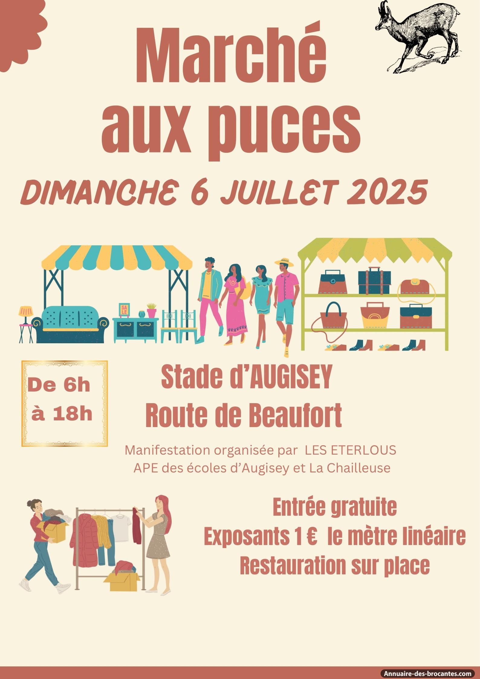 Affiche de Marché aux puces à Augisey