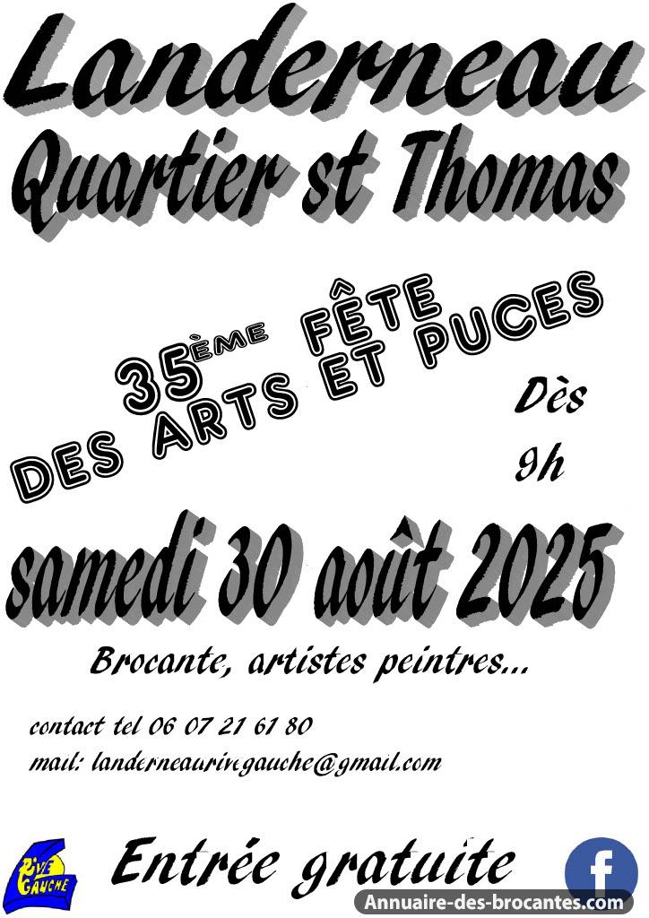 Affiche de Marché aux puces à Landerneau