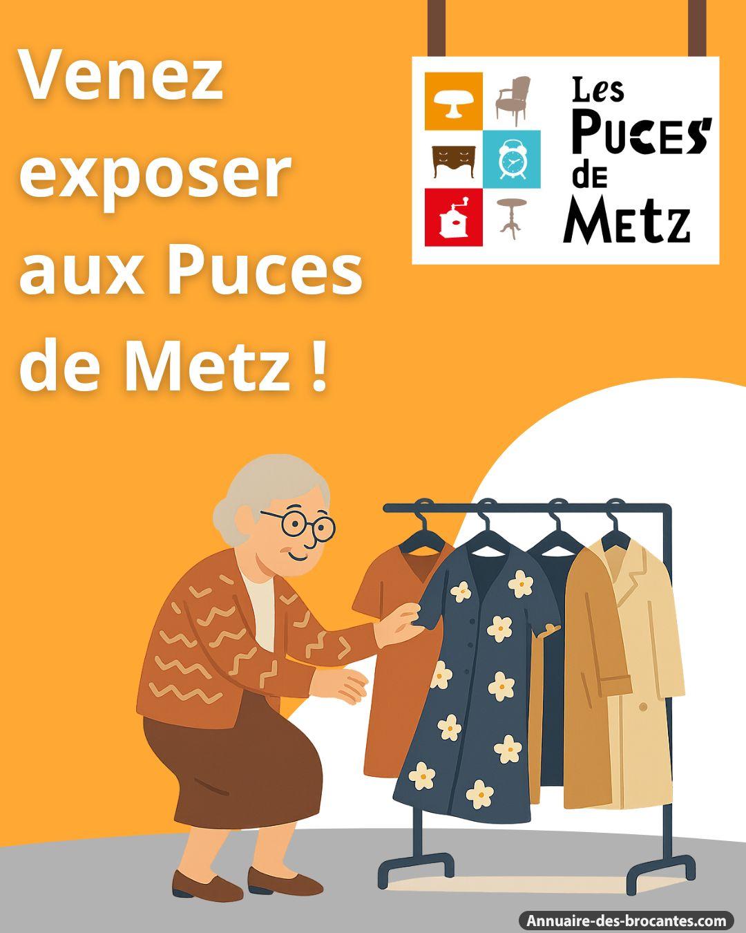 Affiche de Marché aux puces à Metz