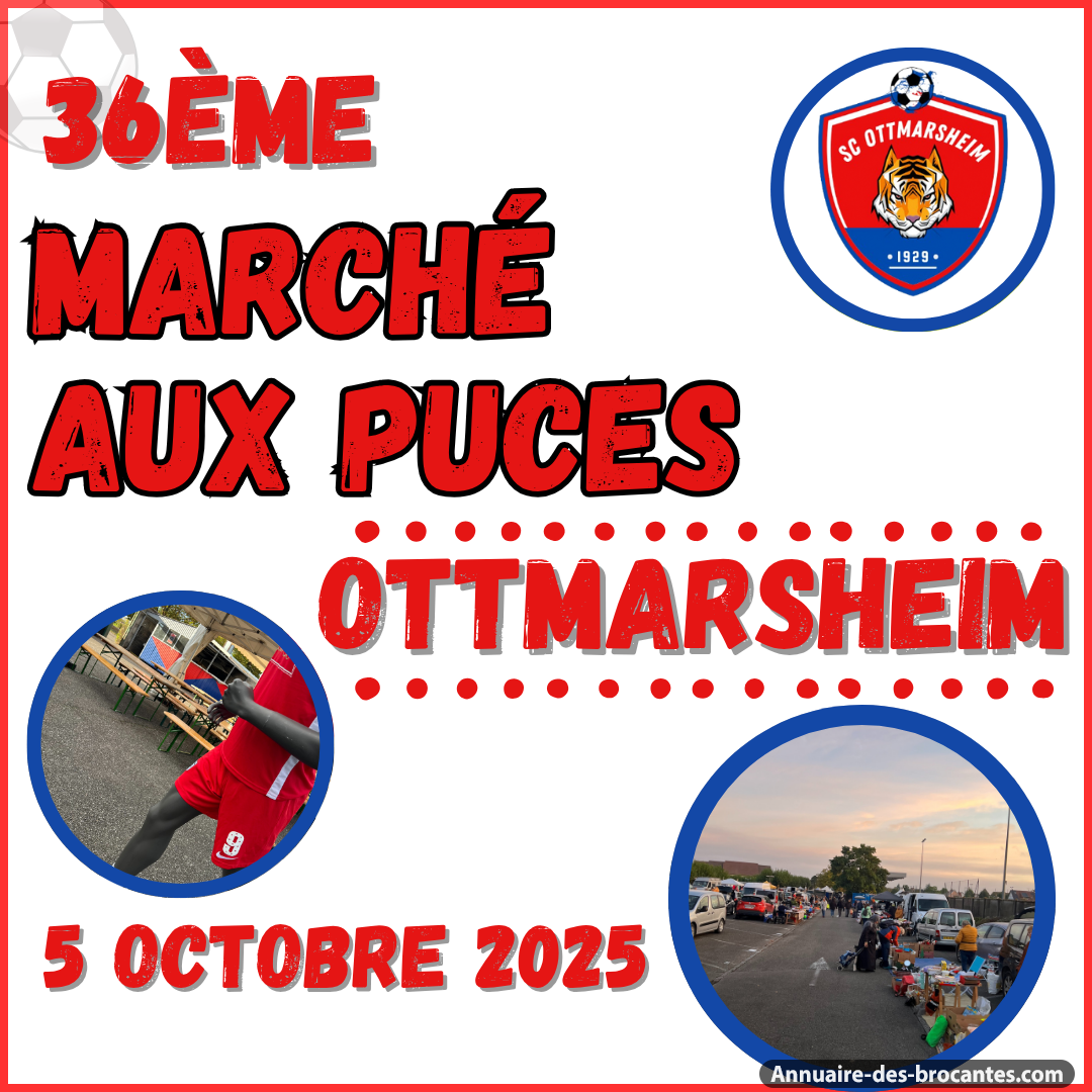 Affiche de Marché aux puces à Ottmarsheim