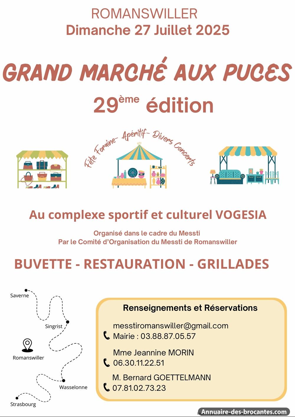 Affiche de Marché aux puces à Romanswiller