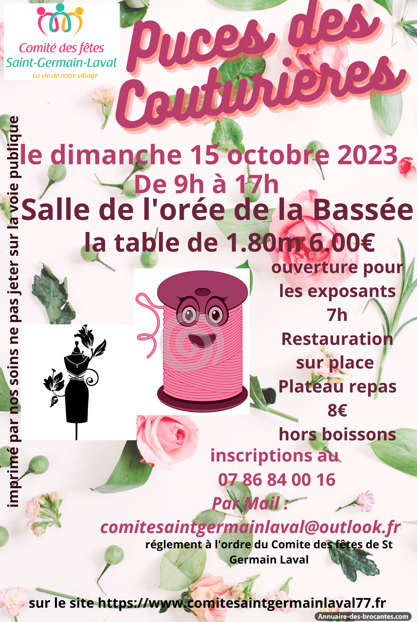 Affiche de Marché aux puces à Saint-Germain-Laval