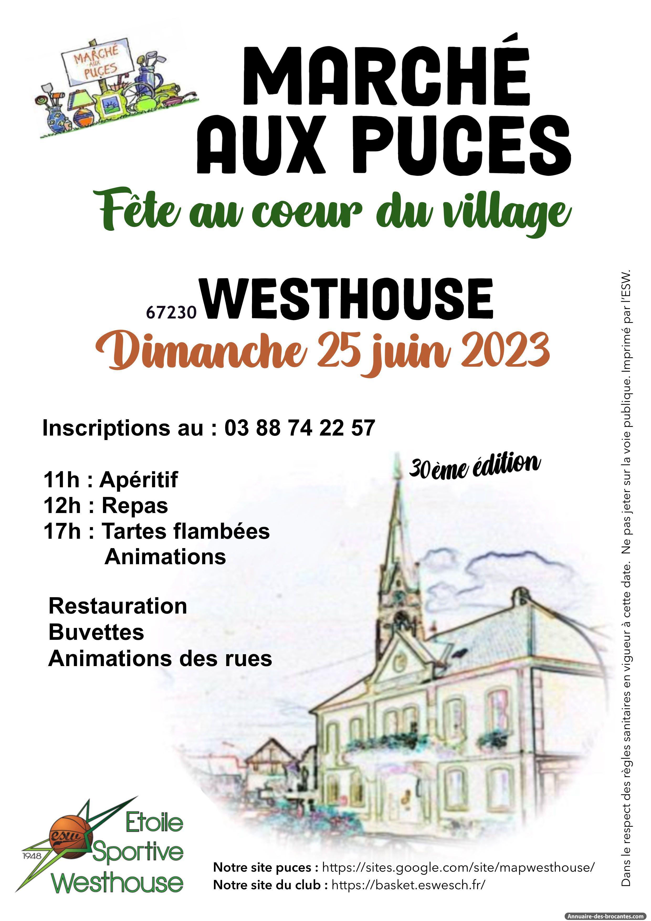 Affiche de Marché aux puces à Westhouse