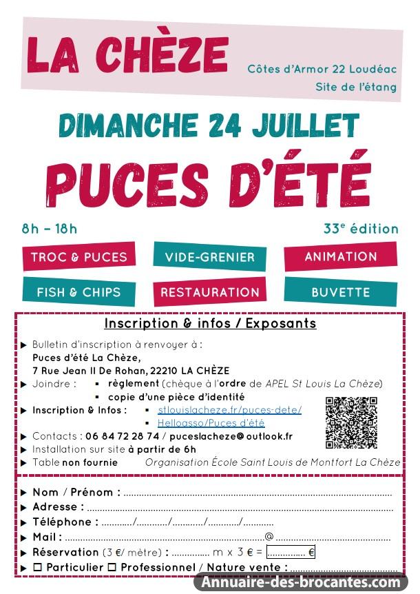 Affiche de Marché aux puces Ă La Chèze