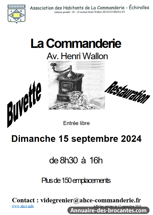 Affiche de Vide-greniers à Échirolles