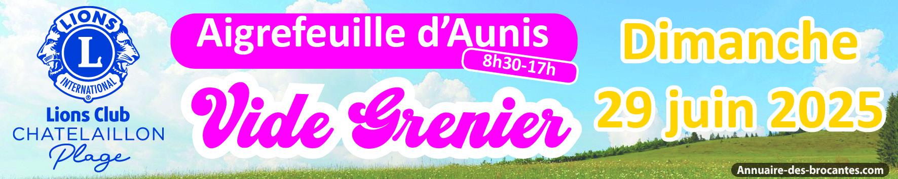 Affiche de Vide-greniers à Aigrefeuille-d'Aunis