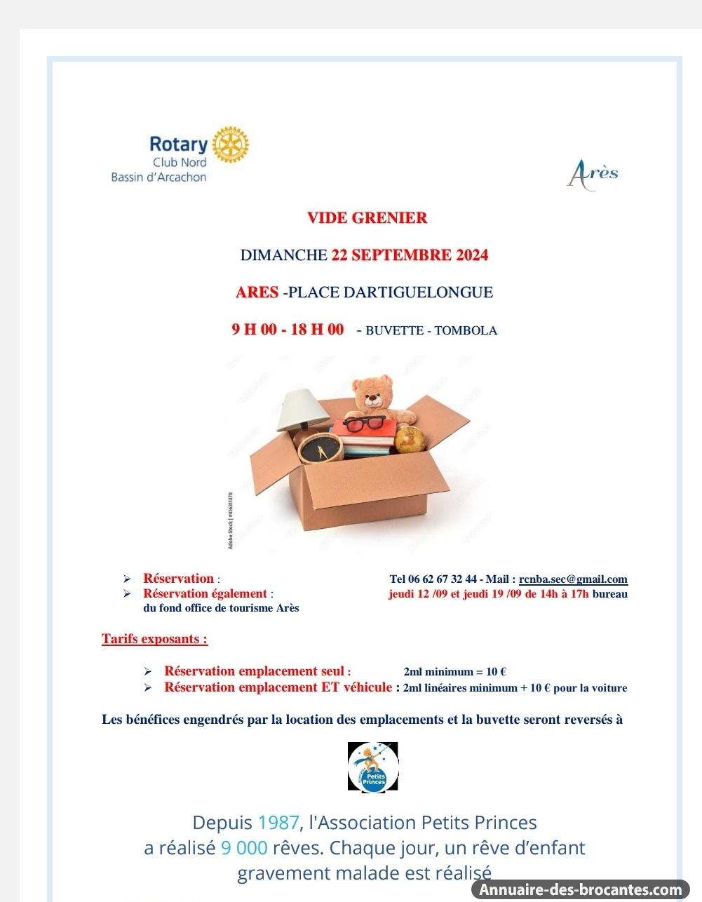 Affiche de Vide-greniers à Arès