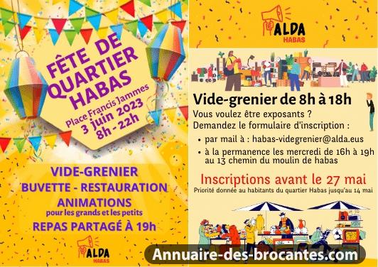 Affiche de Vide-greniers à Bayonne