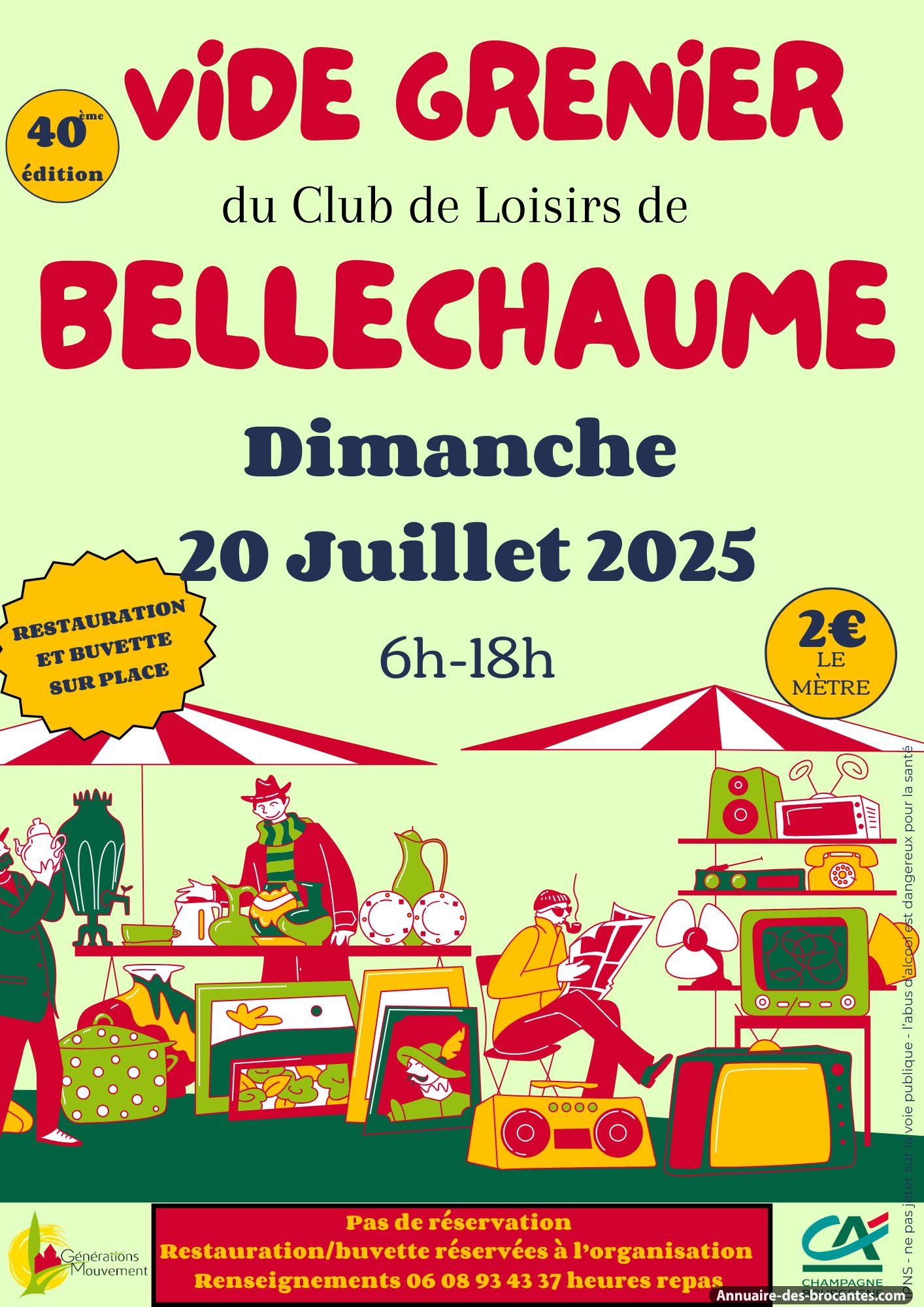 Affiche de Vide-greniers à Bellechaume