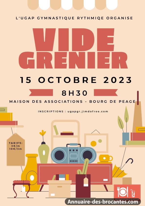 Affiche de Vide-greniers à Bourg-de-Péage