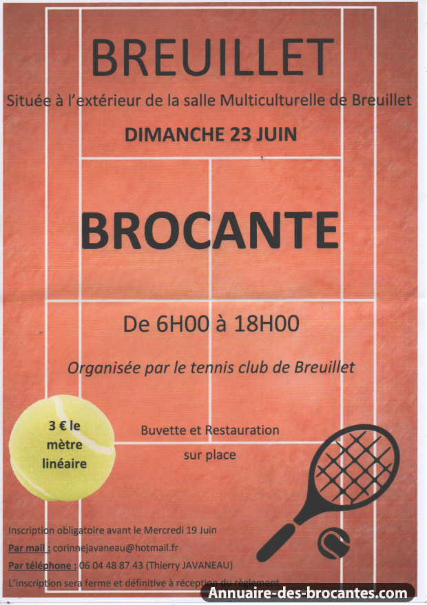 Affiche de Vide-greniers à Breuillet
