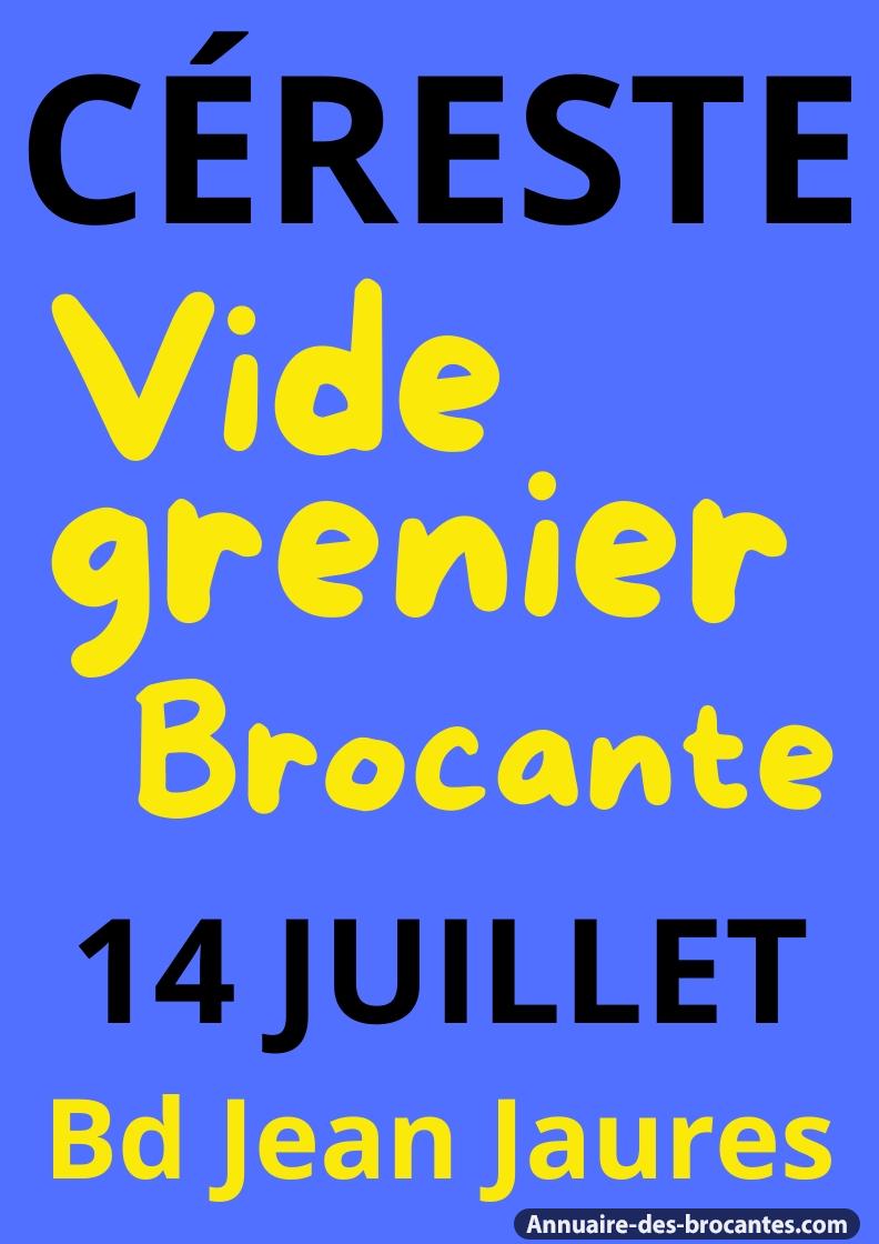 Affiche de Vide-greniers à Céreste