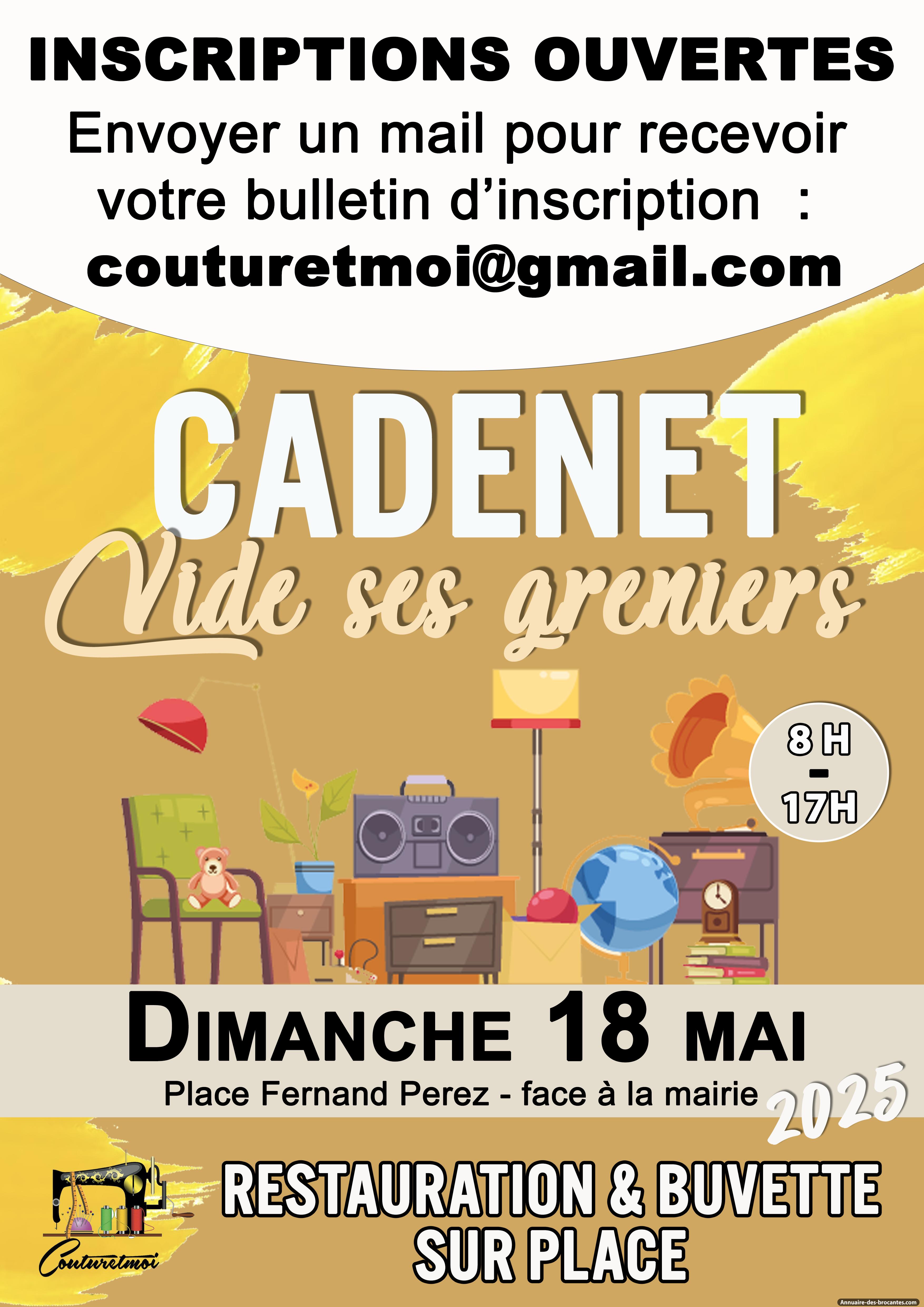 Affiche de Vide-greniers à Cadenet