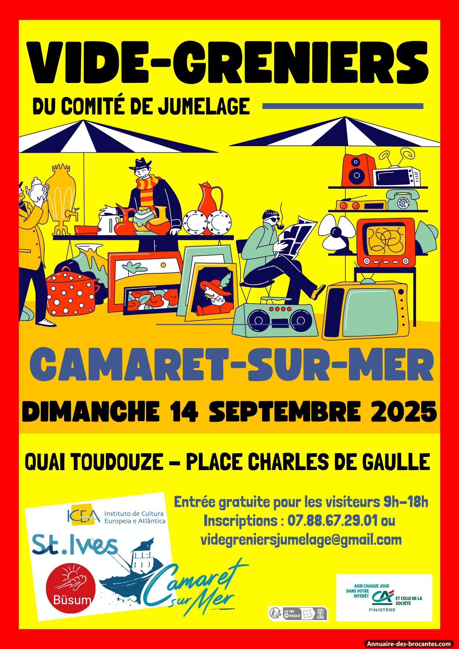 Affiche de Vide-greniers à Camaret-sur-Mer