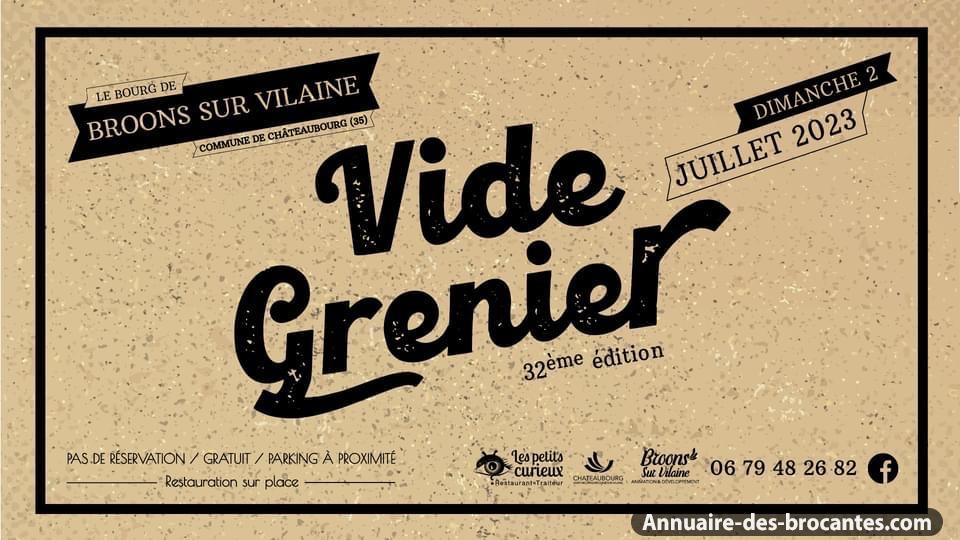 Affiche de Vide-greniers à Châteaubourg