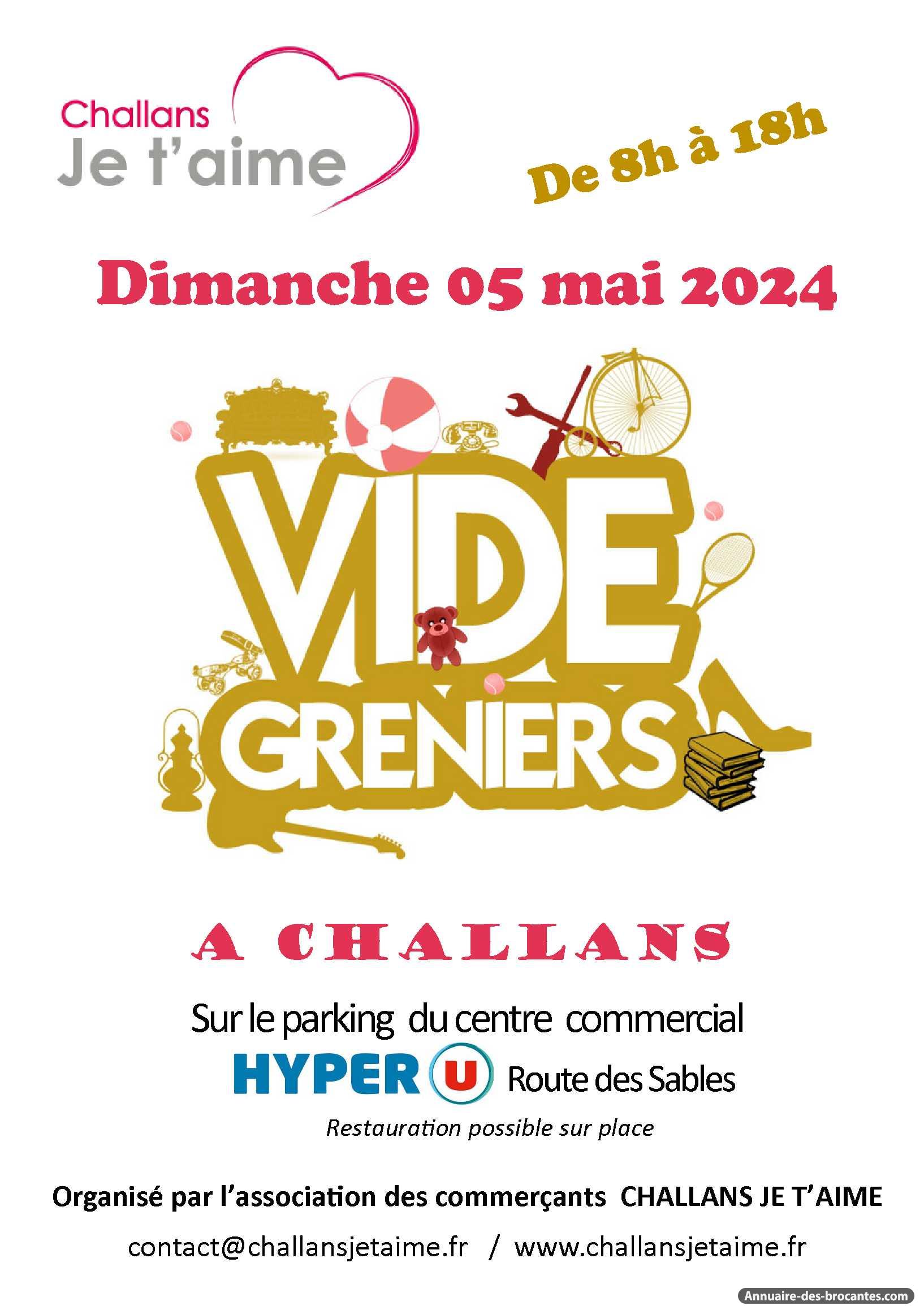Affiche de Vide-greniers à Challans