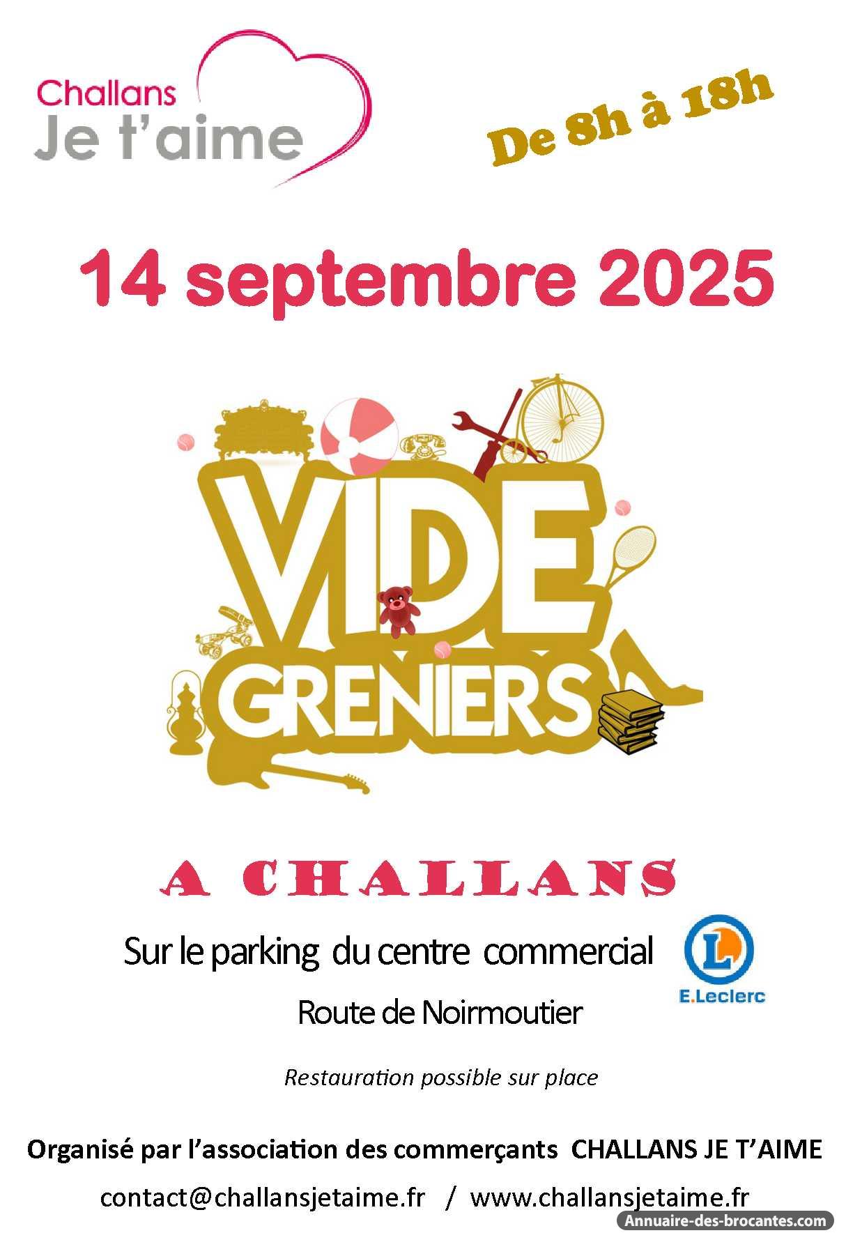 Affiche de Vide-greniers à Challans