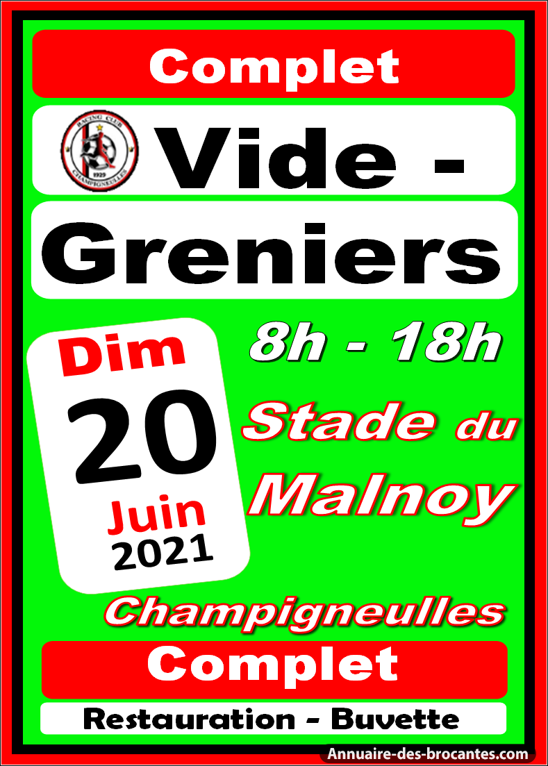 Affiche de Vide-greniers à Champigneulles