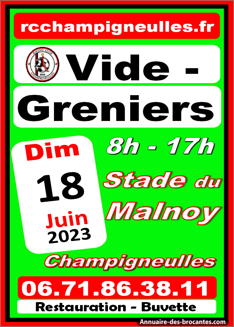 Affiche de Vide-greniers à Champigneulles