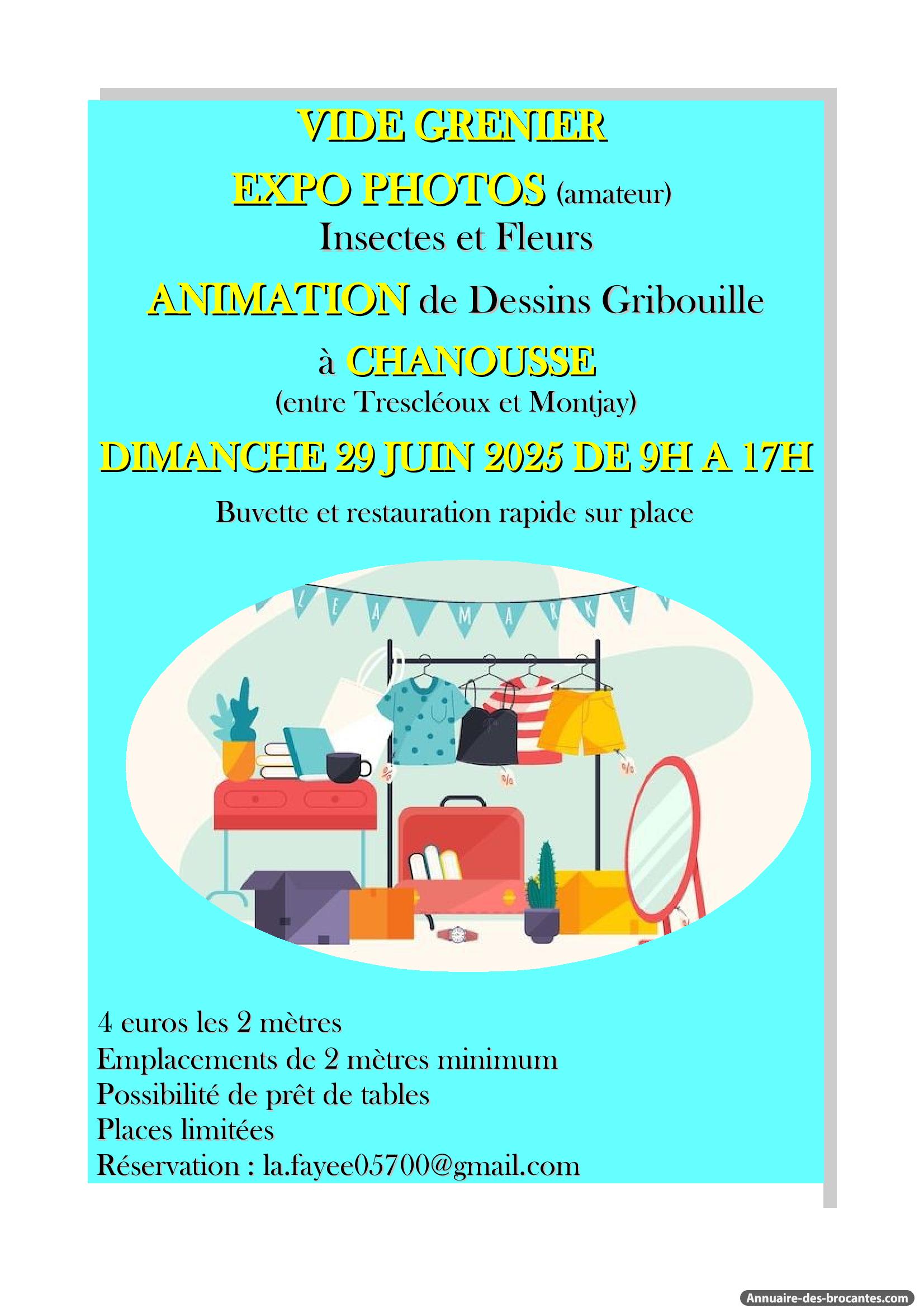 Affiche de Vide-greniers à Chanousse