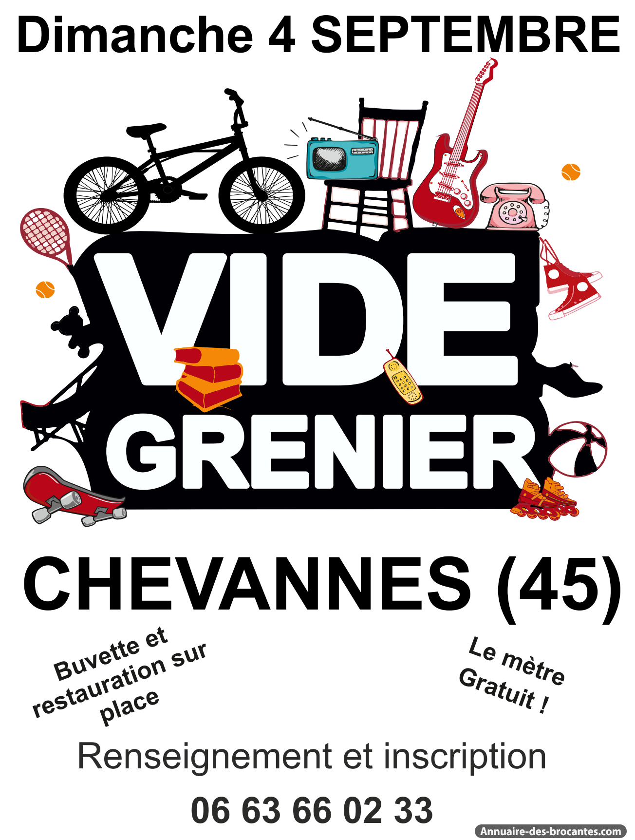 Affiche de Vide-greniers à Chevannes