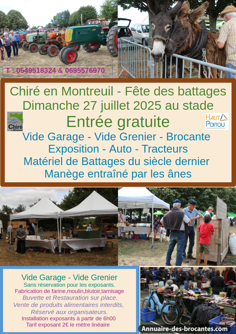 Affiche de Vide-greniers à Chiré-en-Montreuil