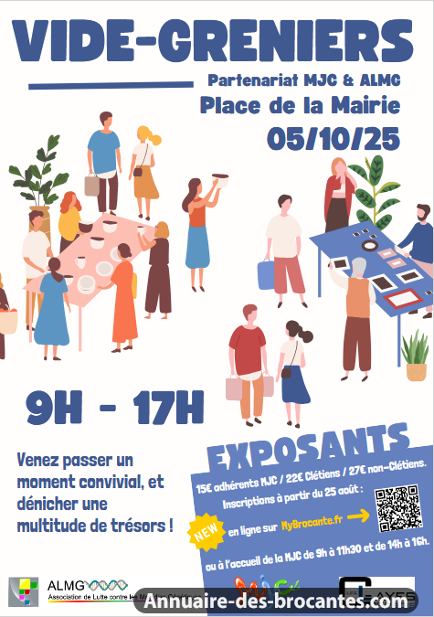 Affiche de Vide-greniers à Clayes-sous-Bois