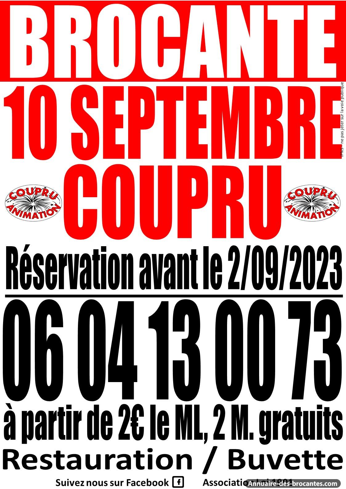 Affiche de Vide-greniers à Coupru
