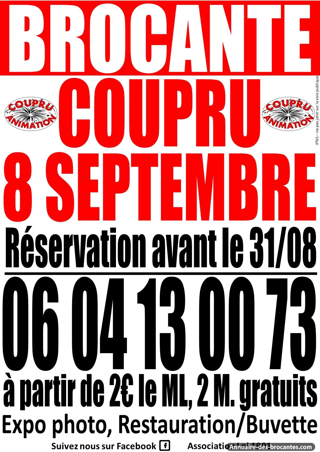 Affiche de Vide-greniers à Coupru