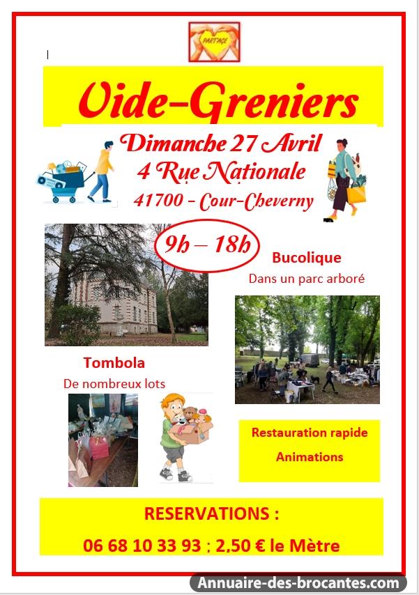 Affiche de Vide-greniers à Cour-Cheverny