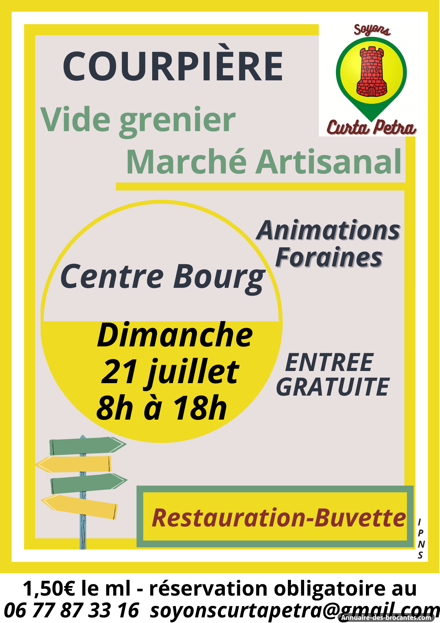 Affiche de Vide-greniers à Courpière