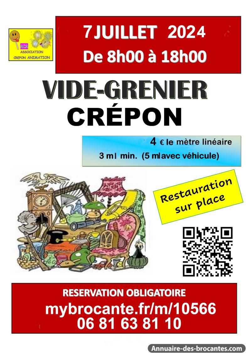 Affiche de Vide-greniers à Crépon