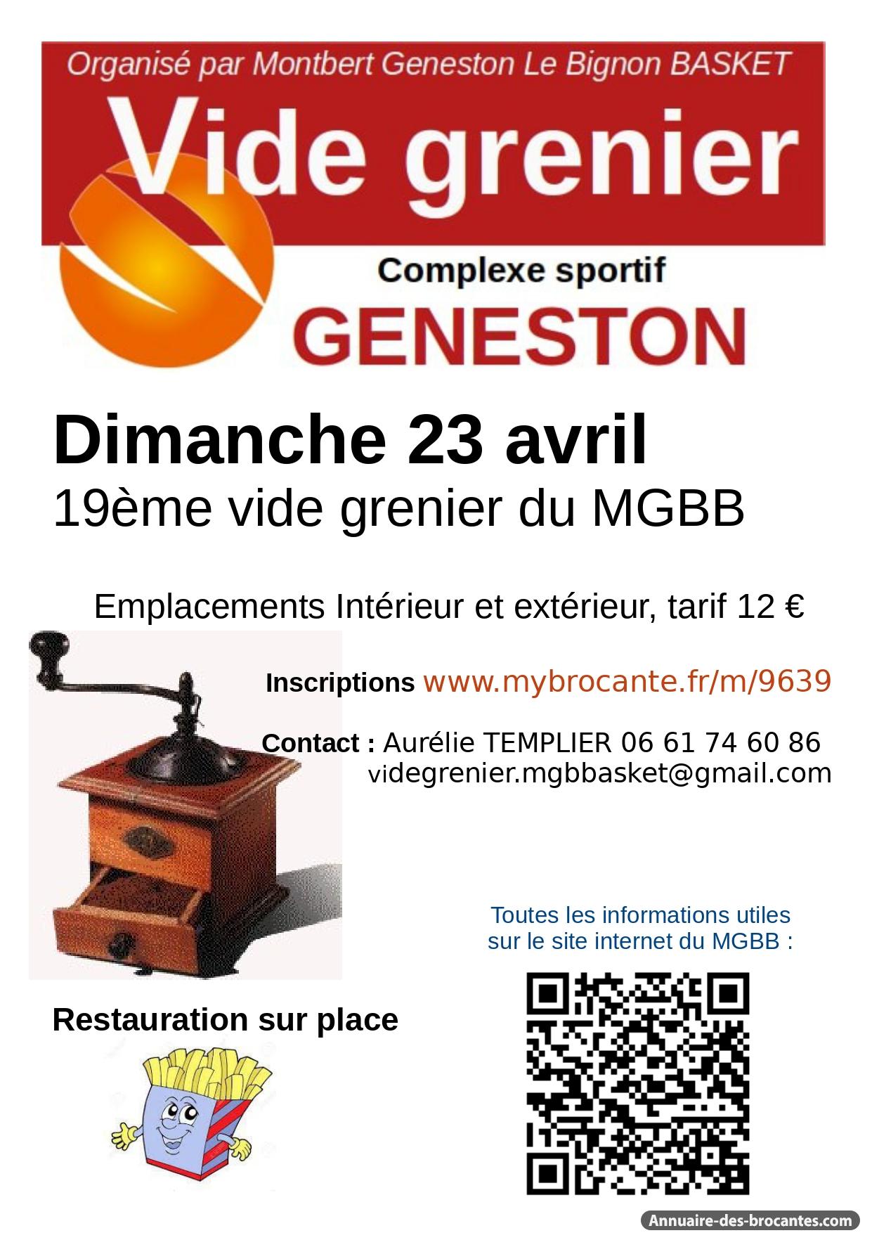 Affiche de Vide-greniers à Geneston