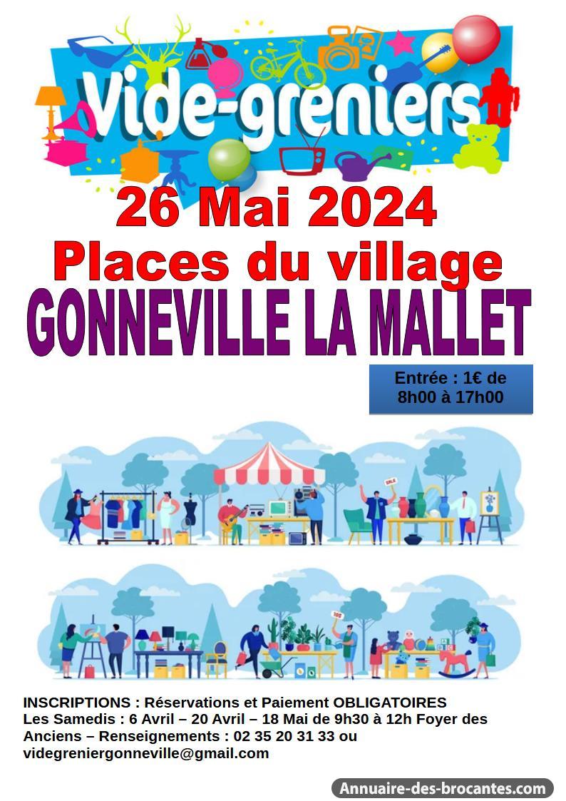Affiche de Vide-greniers à Gonneville-la-Mallet