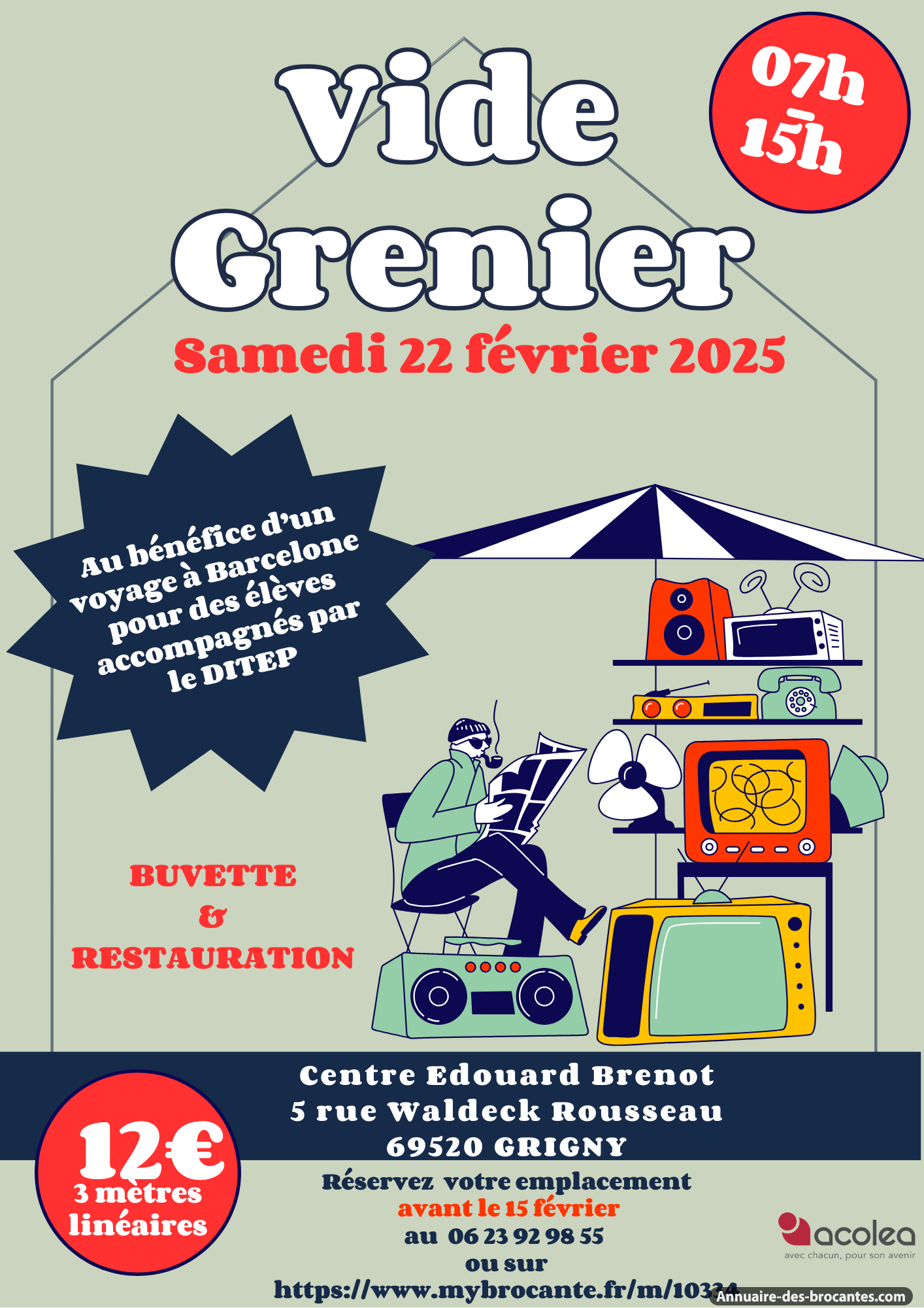 Affiche de Vide-greniers à Grigny