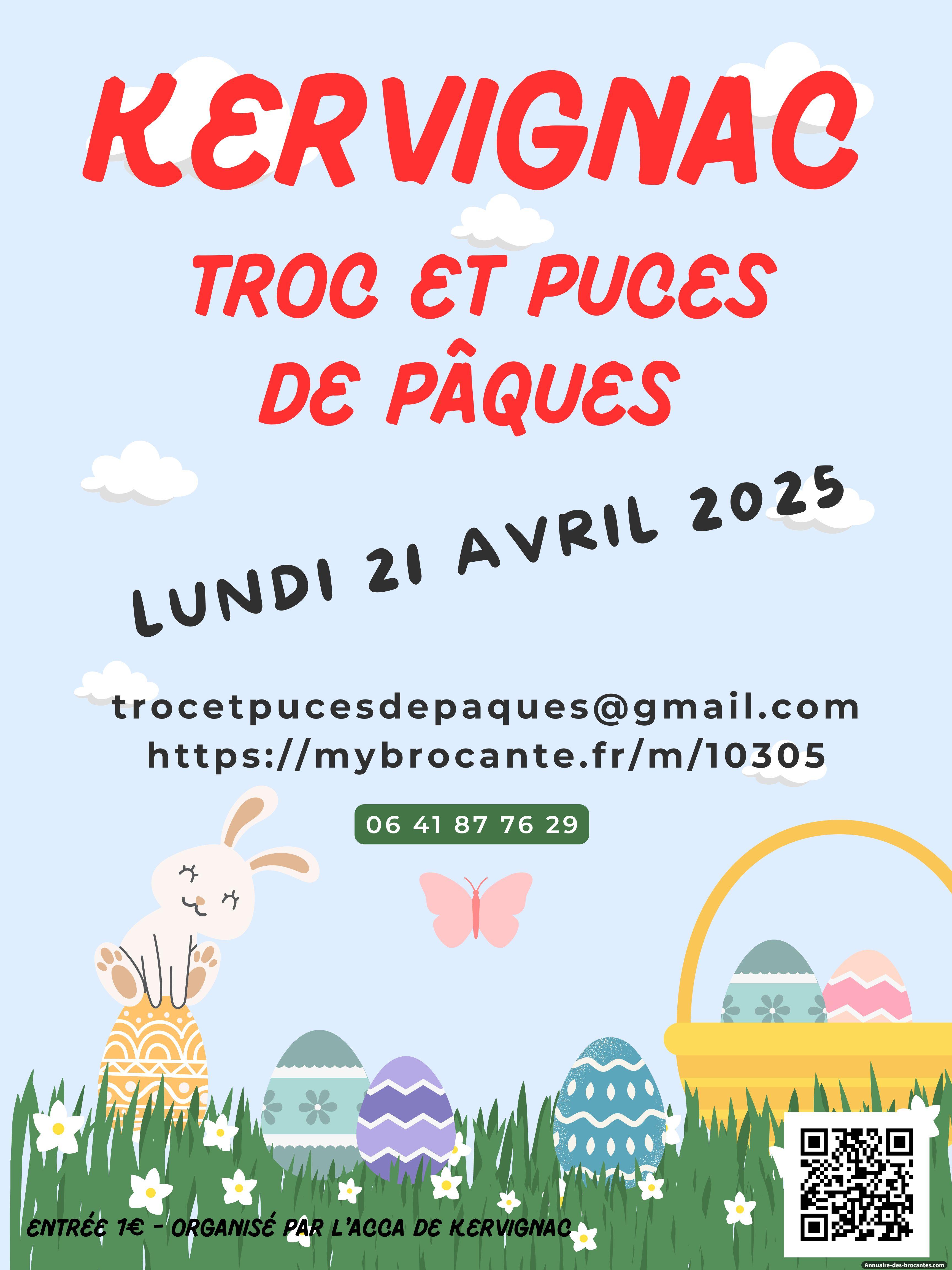 Affiche de Vide-greniers à Kervignac