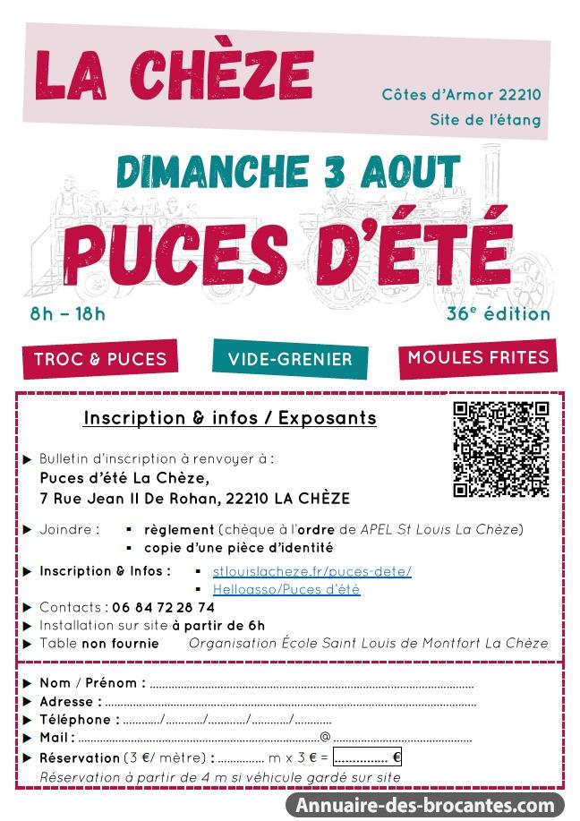 Affiche de Vide-greniers à La Chèze