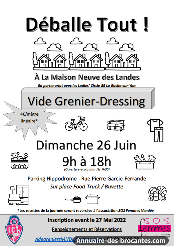 Affiche de Vide-greniers à La Roche-sur-Yon