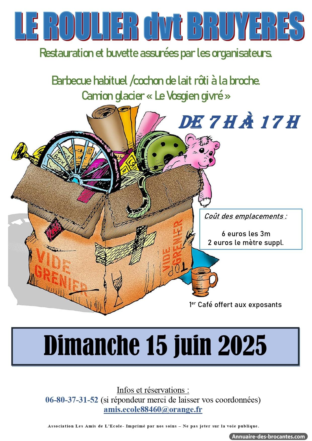 Affiche de Vide-greniers à Le Roulier