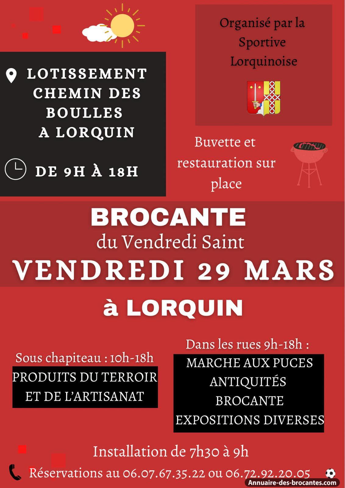 Affiche de Vide-greniers à Lorquin
