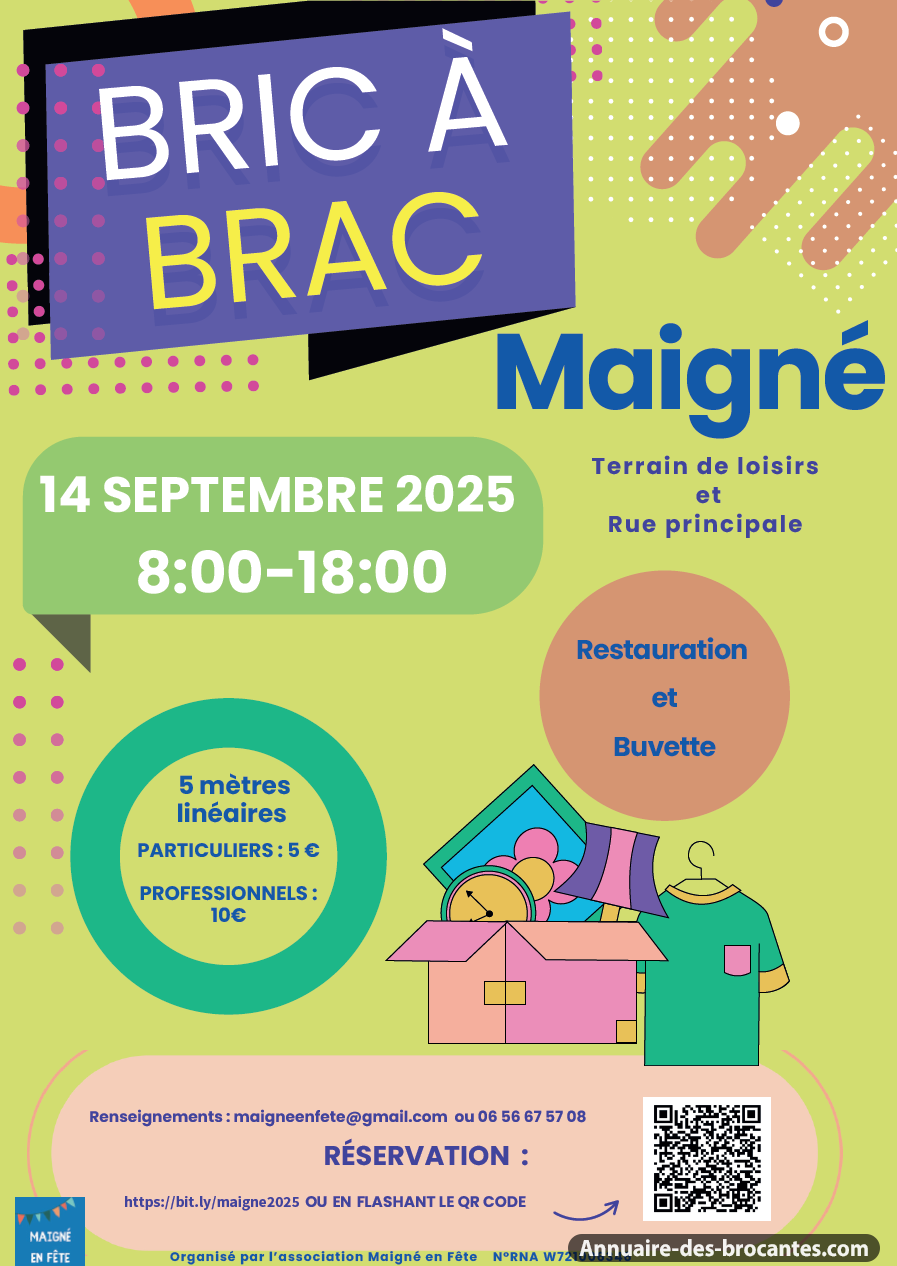 Affiche de Vide-greniers à Maigné